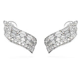 Hyperbola Pierced Earrings White